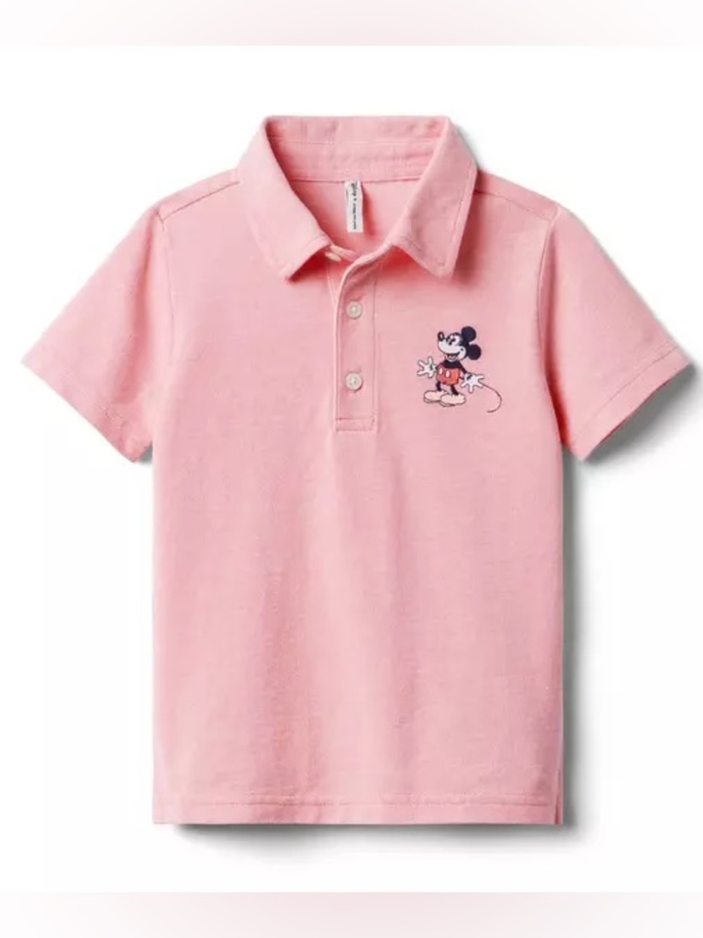 Janie and Jack Disney Mickey Mouse Polo Shirt Pink 6